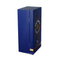 DS Blue glossy lacquered whisky wooden wine box premium wine box